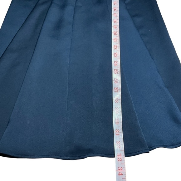 ALL SAINTS ‘BEA’ Mini A-Line Dress Matte Black Satin Soft Front Pleating US Sz 0 - Picture 7 of 8